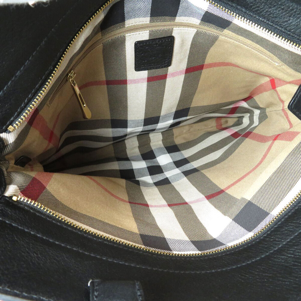 Burberry Logo Tote Bag Canvas Leather - Picture 5 of 11